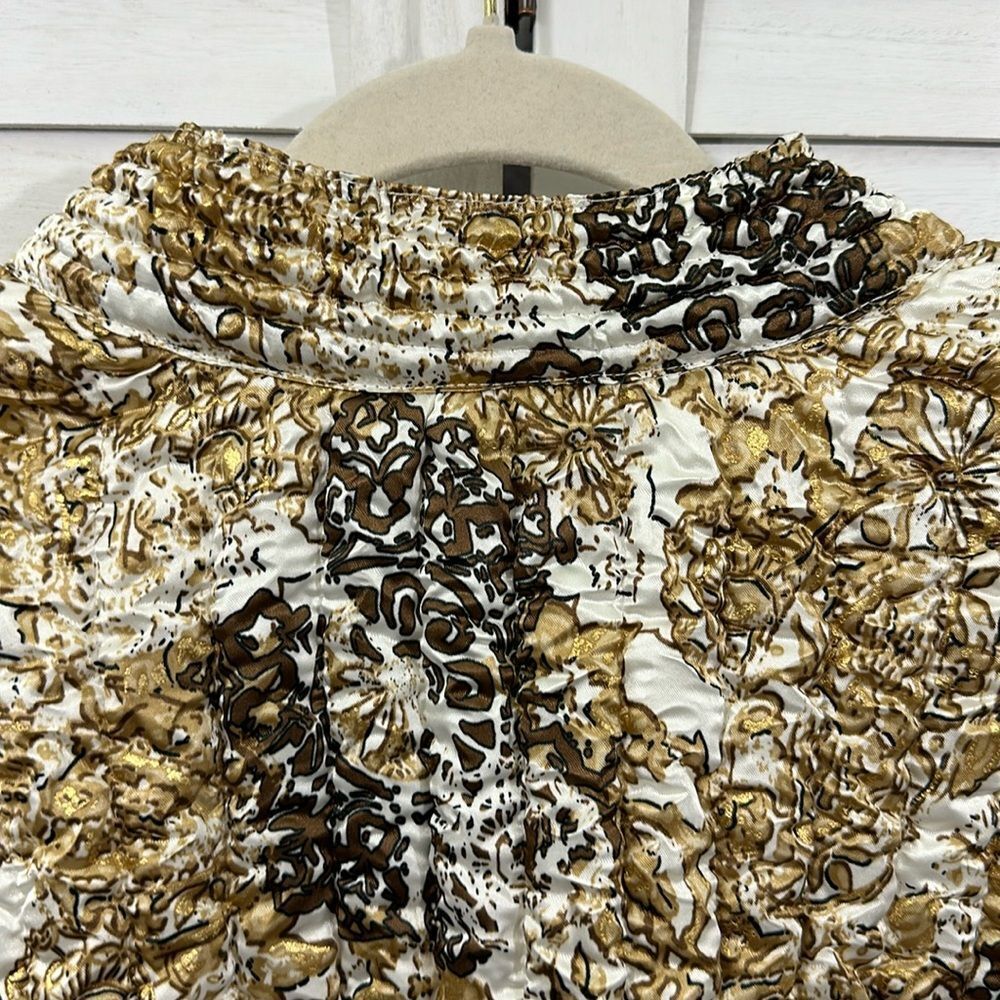 Ruby Rd. Jacket Size 2X Lightweight Brown Gold & … - image 13